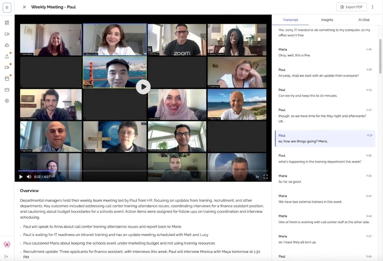 Inside the KenzNote app
